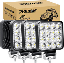 4 Pcs Mini Faro Da Lavoro LED, 3.3 Pollici 48W Spot Luci Di Lavoro, Fari Di Prof