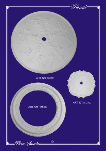 Rosone stucco decorativo - , per
