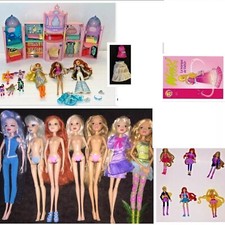 ENORME lotto bambole WINX CLUB CASTELLO, Bloom, Icy Stella Flora gioco DS, figure bambole