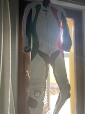 TUTA DA PER MOTO IN PELLE INTERA 1 PEZZO PROTEZIONI CE BIESSE