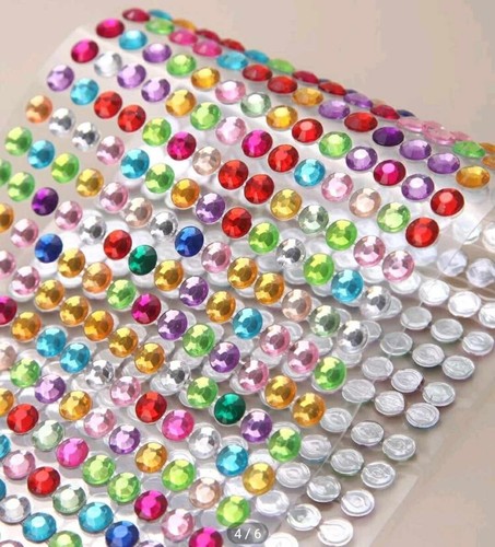 250pezzi strass adesivi mm - 250pezzi,