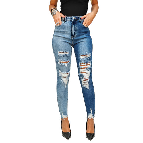 Jeans donna vita - , alta