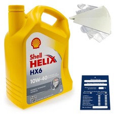 5 litri olio motore originale Shell Helix HX6 10W40 550039794 MB 229.3 SET