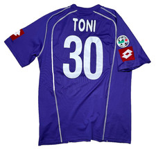 maglia calcio Fiorentina TONI vintage Lotto TOYOTA 2005 2006 XXL Serie A jersey