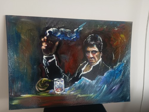 Dipinto ritratto pacino - al,