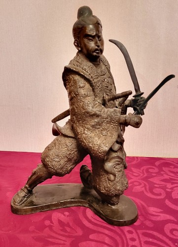 Statua bronzo samurai fuso - in,