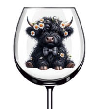 12x Adesivo Vinile Nero Fluffy