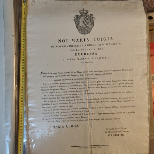 Decreto 1831 maria luigia - 1831,