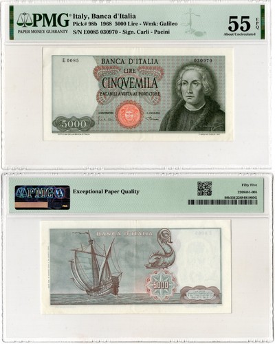 Italia 000 lire colombo 1 - 5.000, 1°