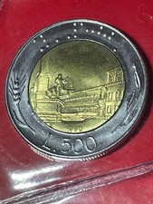 Moneta Repubblica Italiana 500