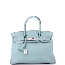 Hermes Birkin Handbag Blue