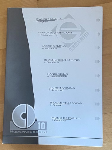 Gem generalmusic cd10 - generalmusic, manuale