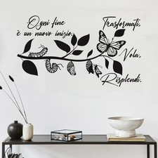 Adesivo murale farfalla