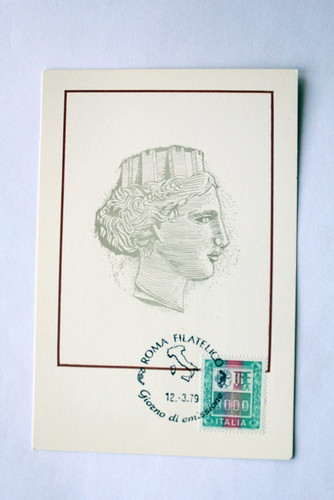 Cartolina commemorativa italia - cartolina,