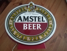 RARA INSEGNA LUMINOSA AMSTEL BEER