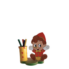 Portamatite Pinocchio in legno