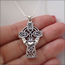 Large Celtic Claddagh Cross