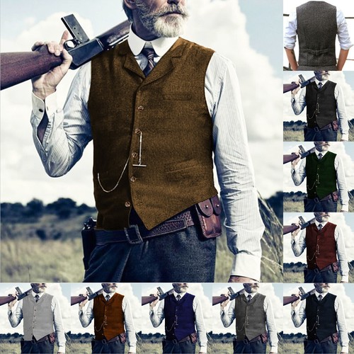 Gilet uomo marrone caccia