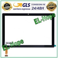 TOUCH SCREEN VETRO MEDIACOM SMARTPAD X10 M-SP1X10 ORIGINALE NERO