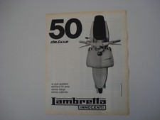advertising Pubblicità 1969 LAMBRETTA 50 DELUXE DE LUXE