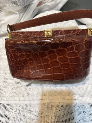 Borsa coccodrillo vintage - borsa,