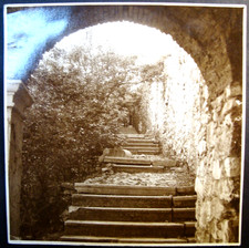 Fotografia in bianco e nero del Castello di Tersatto a Fiume, foto Caleari