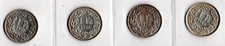 Svizzera , 4 monete da 1