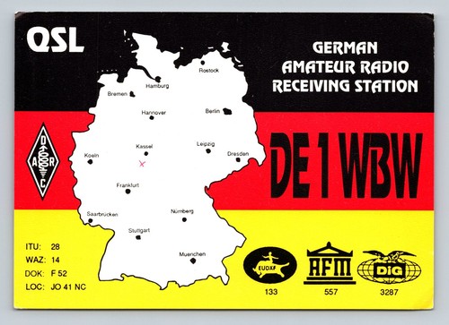 Radioamatore qsl de1wbw - radioamatore,