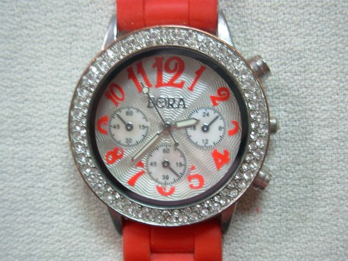 Orologio bora rosso con - orologio,