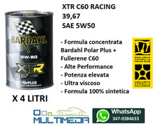 4 LITRI OLIO MOTORE AUTO BARDAHL XTR C60 RACING PERFORMANCE 39.67 5W50