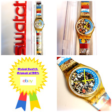 Swatch Gent The People GZ126 1992 Vintage Orologio da polso Anni 90 Vintage NOS