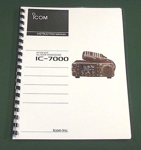 Icom 7000 manuale di - icom, ic-7000