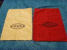 TOD'S 2 sacche anti polvere per borsa scarpe pochette vestiti, larghe cm 27