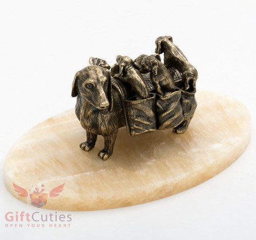 Statuina bronzo cane - in,