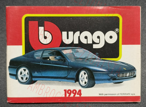 Mini catalogo bburago 1994 - bburago,