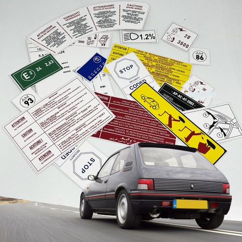 Etichette adesive motore - etichette,