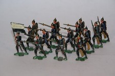 Fanteria prussiana marca NORIS soldatini antichi in piombo h 40 mm ZINNFIGUREN 