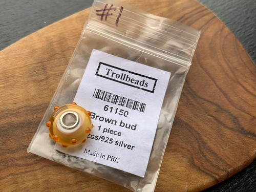 Trollbeads brown bud museum - bud,