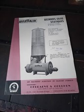 WESTFALIA IMPIANTO ESSICATOIO FISSO SILOS SECHOIR TS 135 Brochure originale 