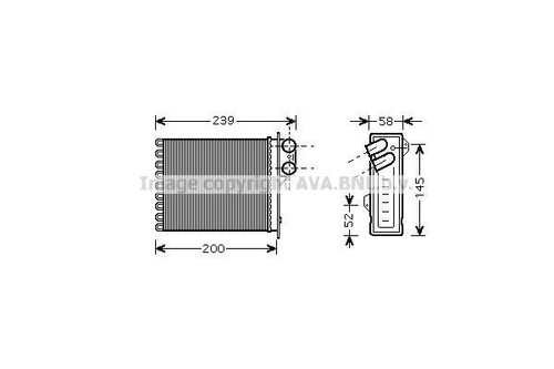 Radiatore riscaldamento dacia - radiatore,