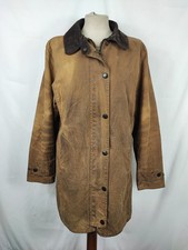Barbour beige da donna Newmarket UK 14 tg.44 Beige wax Newmarket lady coat si...
