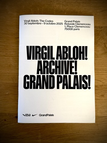 Virgil abloh livret exposition - abloh,