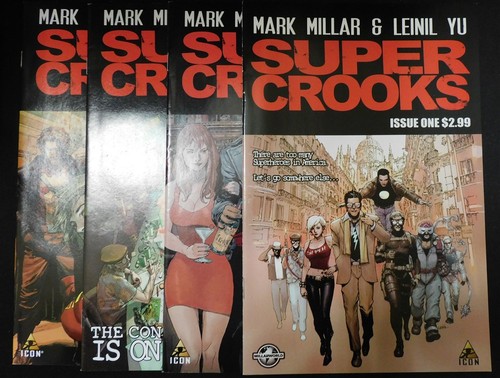 Super crooks icon - 1-4, set