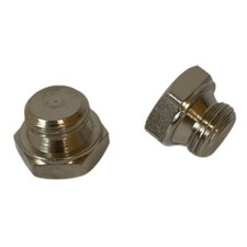 TAPPO OTTONE NICHELATO 1/4"