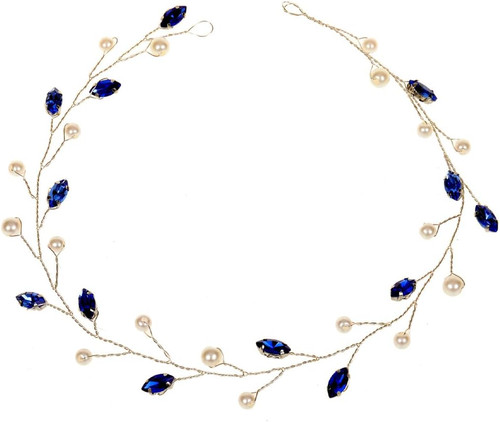 Accessori capelli sposa blu - capelli,