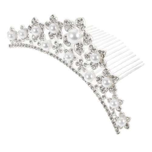 Elegante corona diadema - , perla