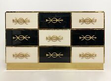 Cassettiera vintage in vetro