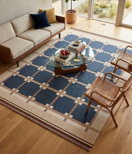 Tappeto boho lana scandinava