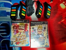BUZZ/BUZZERS CONTROLLER PS2 SONY PLAYSTATION 2 + 2 GIOCHI BUZZ IN ITALIANO 