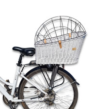 Bagagliaio per cani in vimini